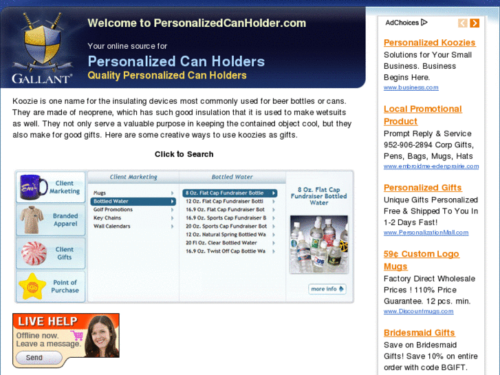 www.personalizedcanholder.com