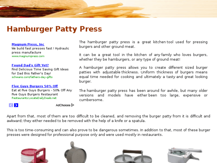 www.hamburgerpattypress.com