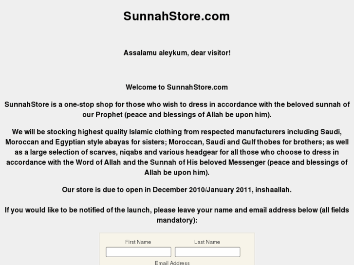 www.sunnahstore.com