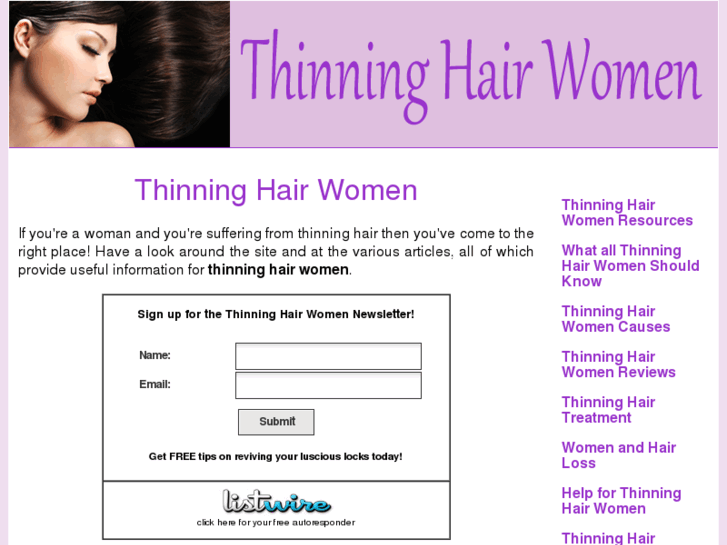 www.thinninghairwomen.info