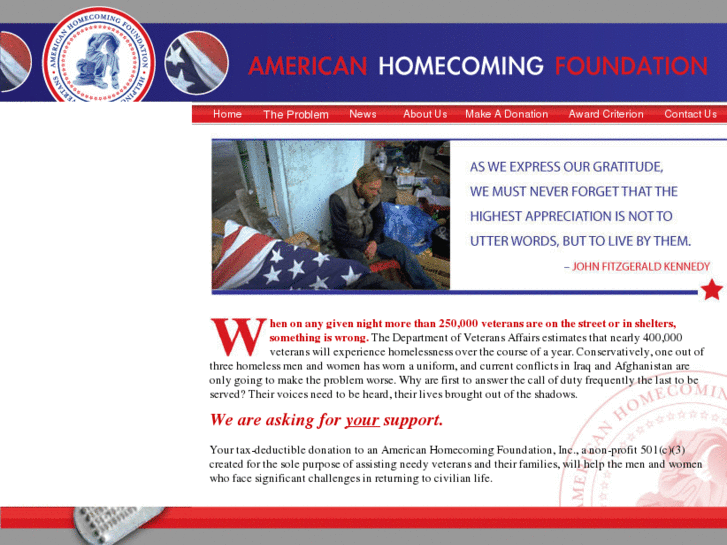 www.americanhomecomingfoundation.org