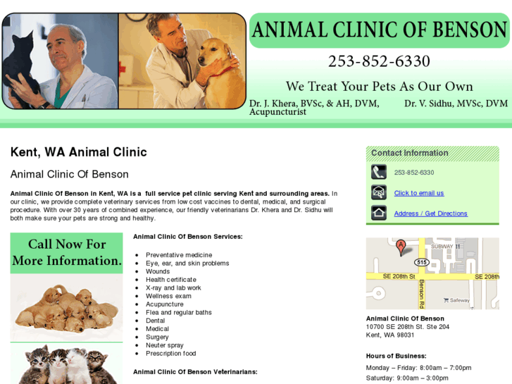 www.animalclinicbenson.com