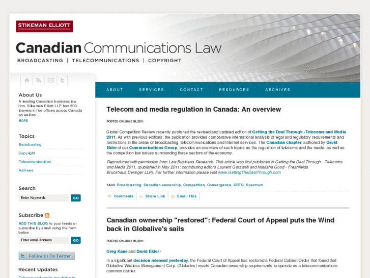 www.canadiancommunicationslaw.com