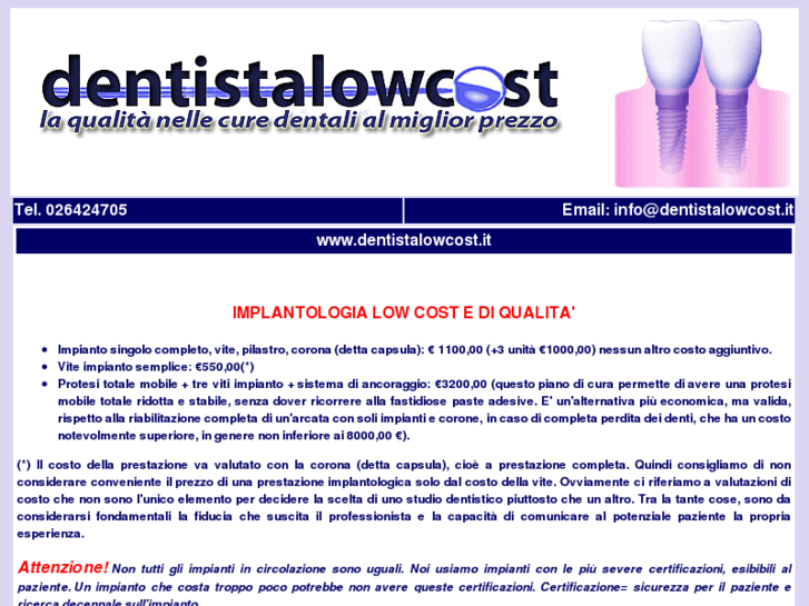 www.dentistalowcost.info