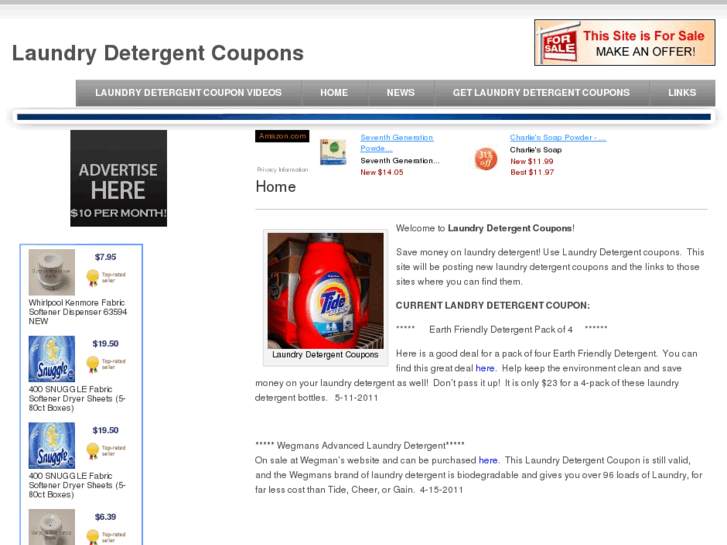 www.laundrydetergentcoupons.com