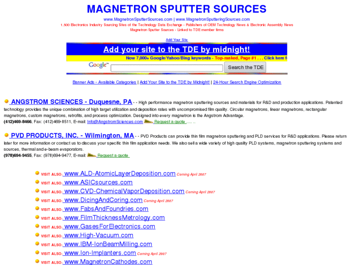 www.magnetronsputteringsources.com