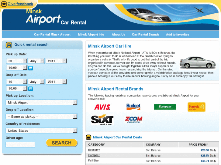 www.minskairportcarhire.com