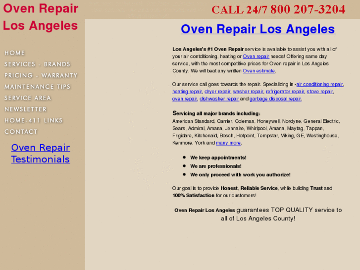 www.ovenrepairlosangeles.net