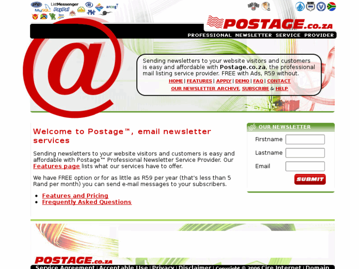 www.postage.co.za