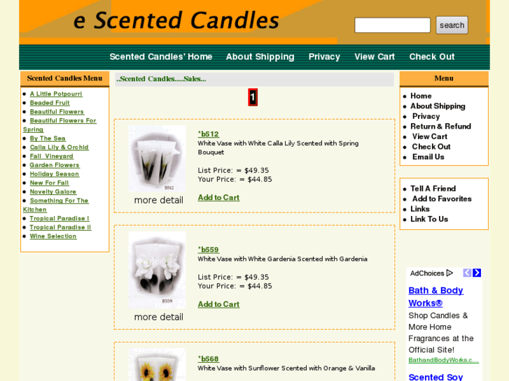 www.candles-pottery.com