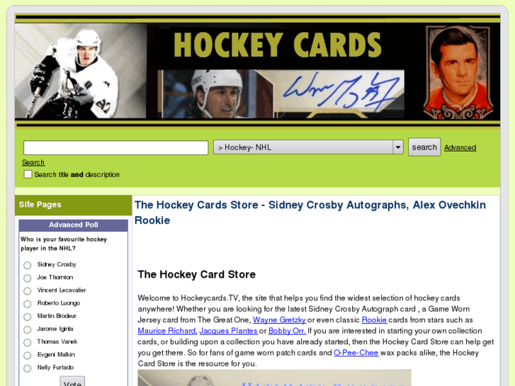 www.hockeycards.tv