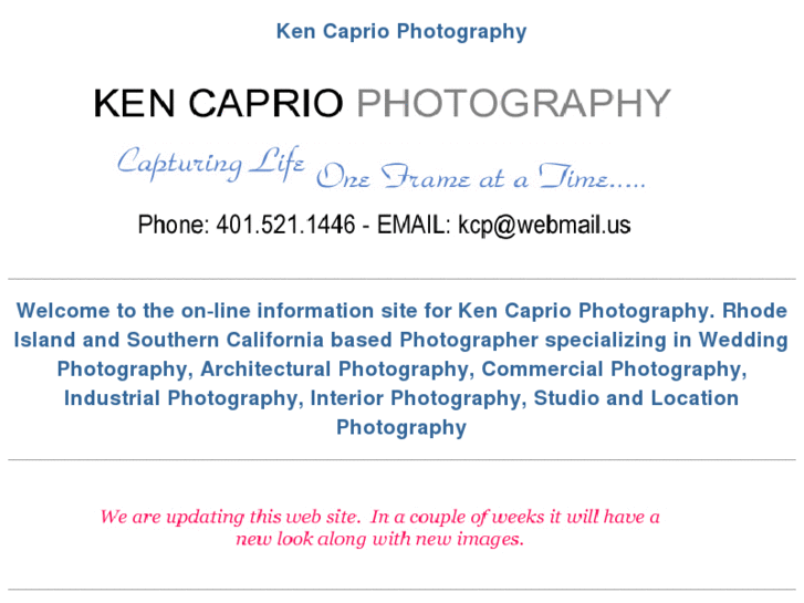 www.kencapriophotography.com