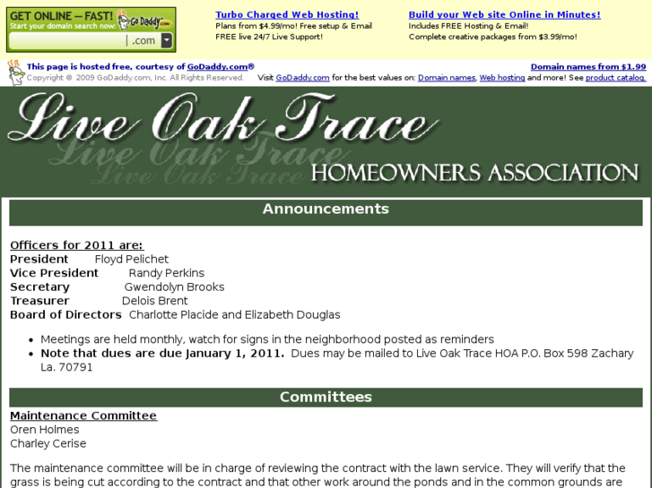 www.liveoaktracehoa.com