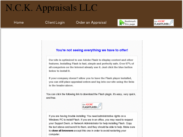 www.nckappraisalsllc.com