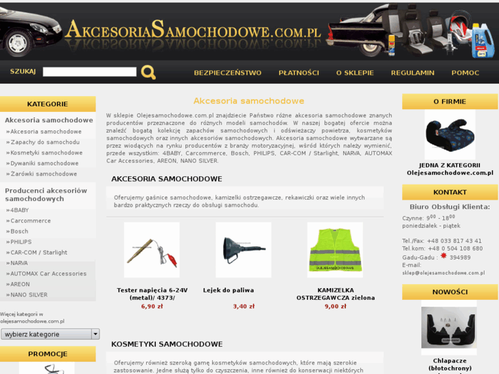 www.akcesoriasamochodowe.com.pl