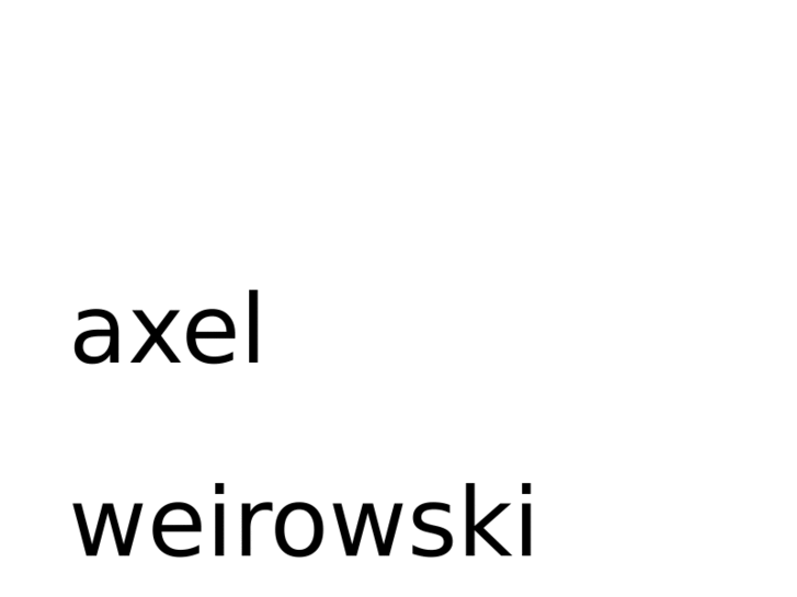 www.axelweirowski.com