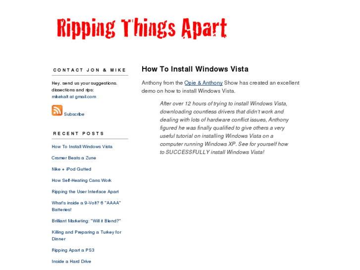 www.rippingthingsapart.com