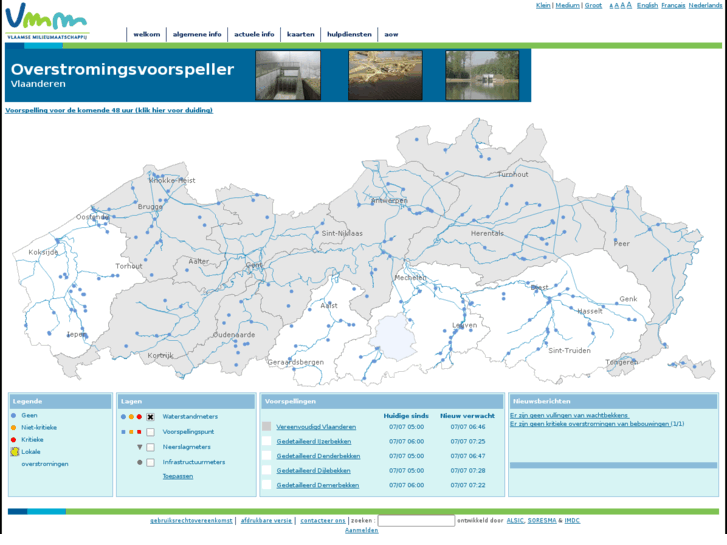 www.overstromingsvoorspeller.be