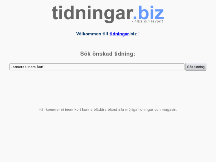 www.tidningar.biz