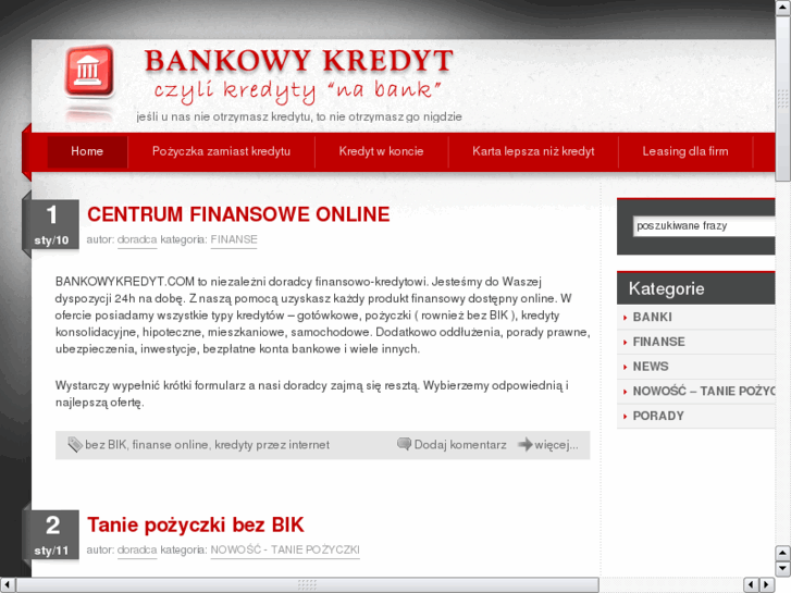 www.bankowykredyt.com