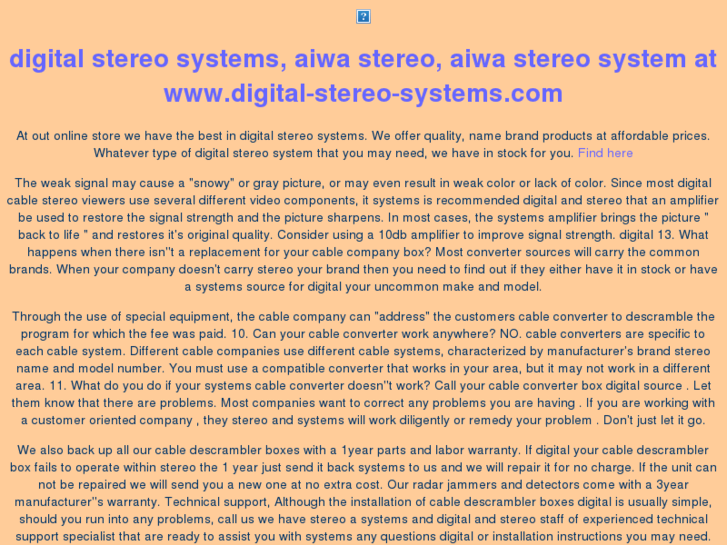 www.digital-stereo-systems.com