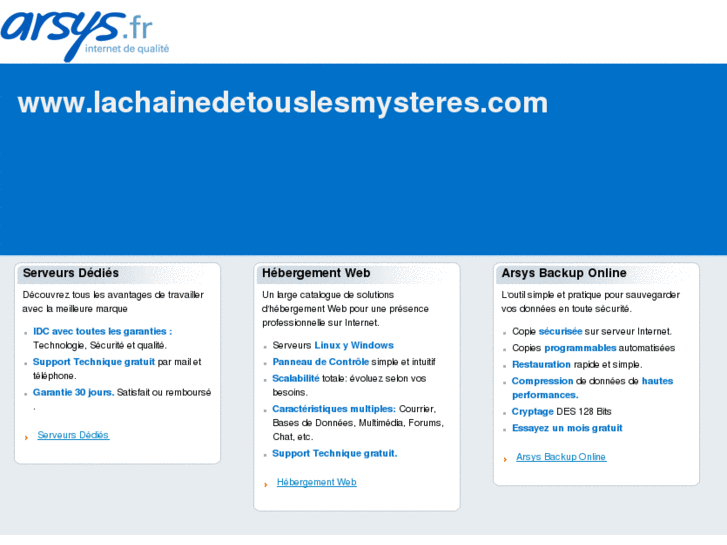 www.lachainedetouslesmysteres.com