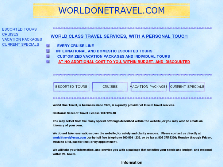 www.worldonetravel.com