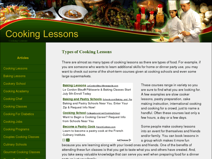 www.cooking-lessons.org