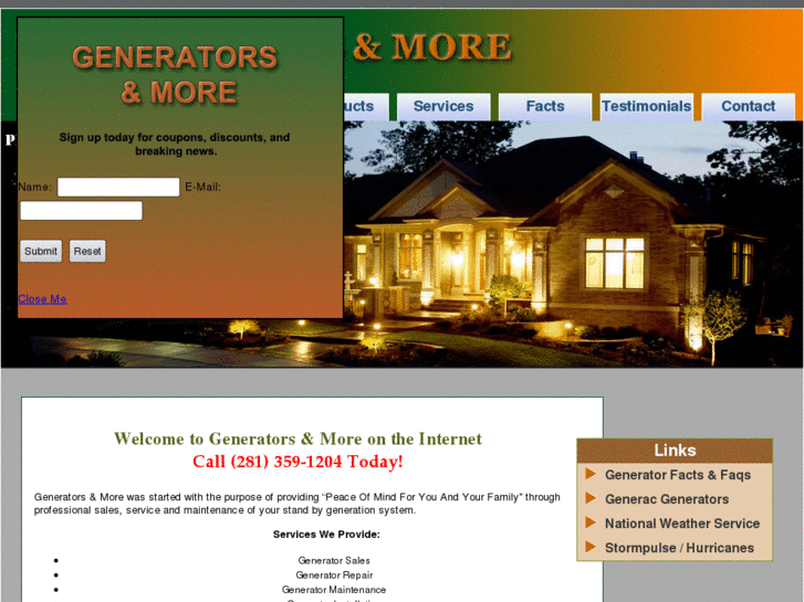 www.generatorsandmore.org