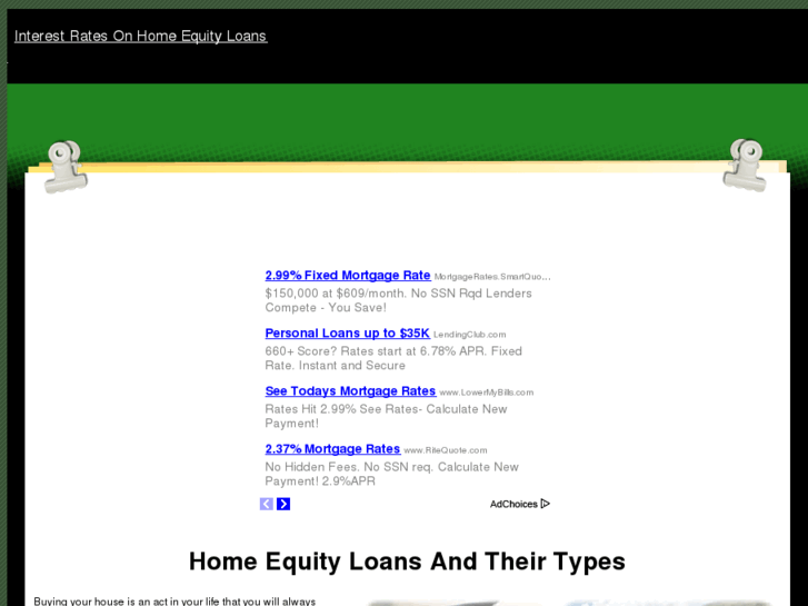 www.interestratesonhomeequityloans.com