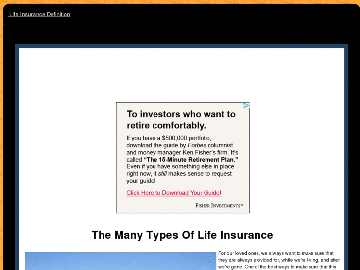 www.lifeinsurancedefinition.com