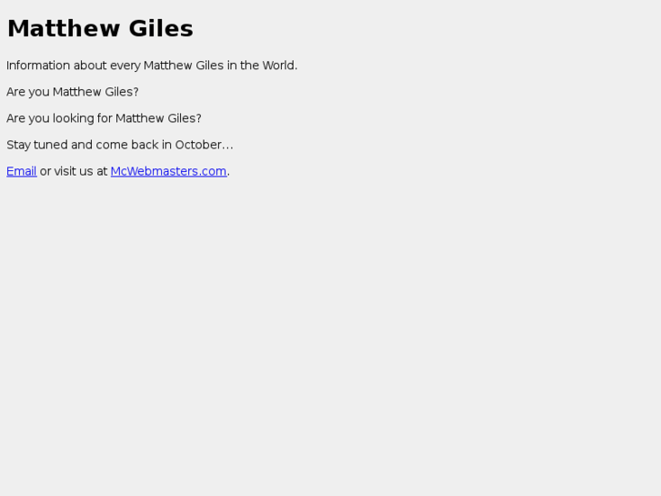 www.matthewgiles.com