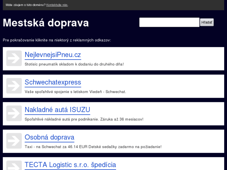 www.mestskadoprava.sk