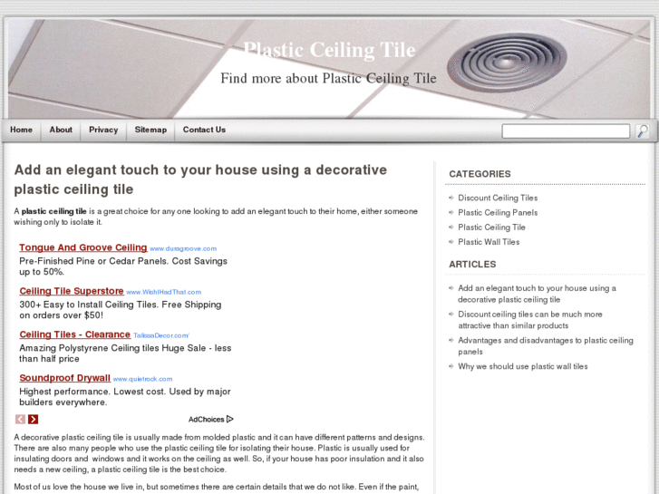 www.plasticceilingtile.org