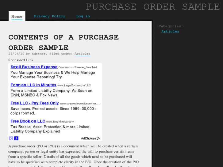 www.purchaseordersample.net