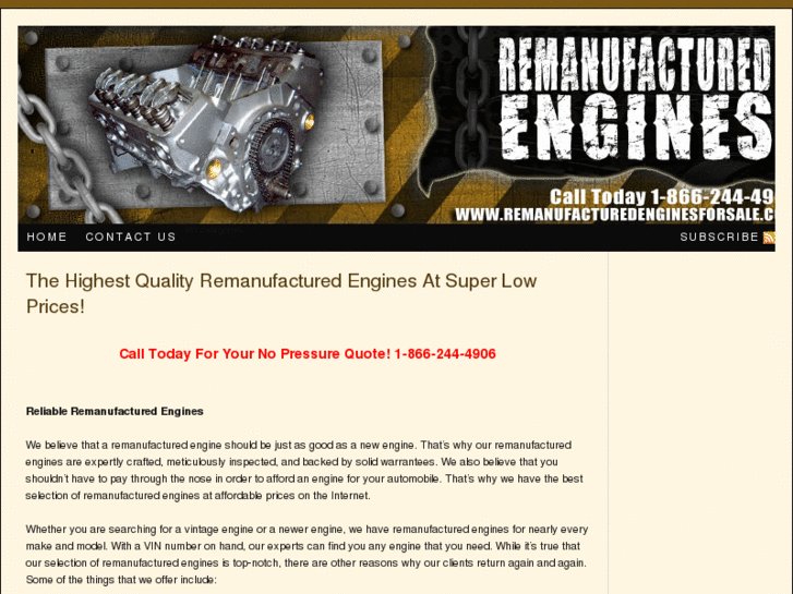 www.remanufacturedenginesforsale.com