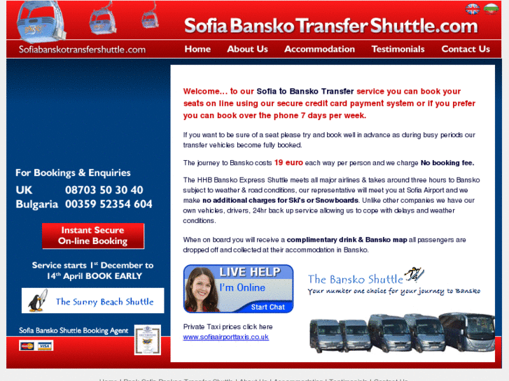 www.sofiabanskotransfershuttle.com