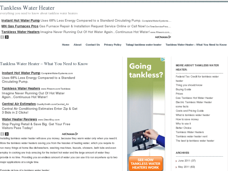 www.tanklesswaterheatertoday.com