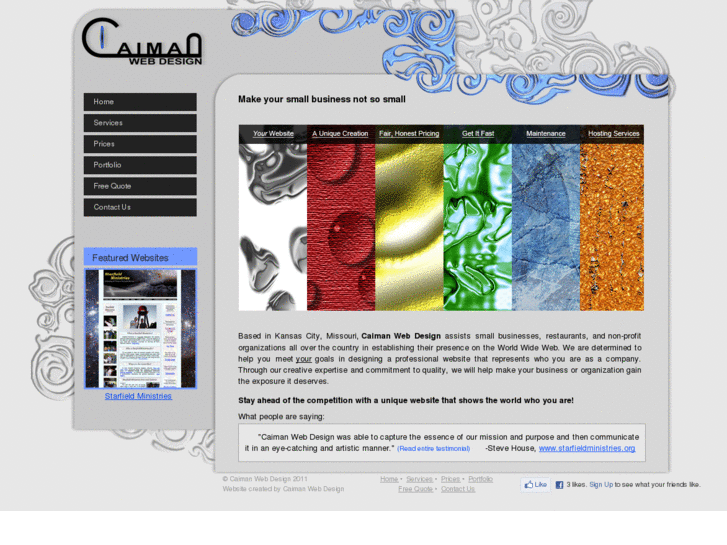 www.caimanwebdesign.com