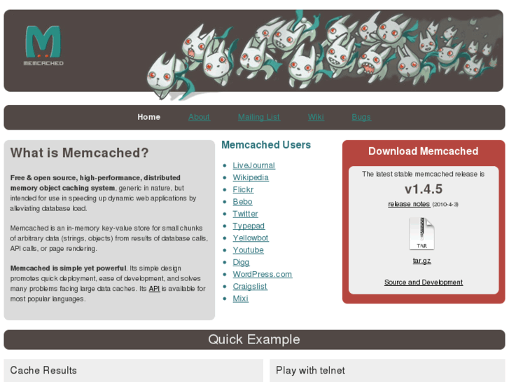 www.memcached.org