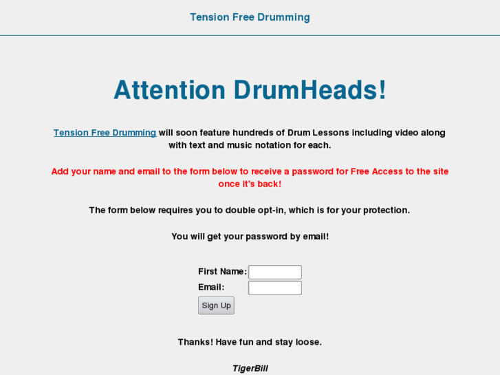 www.tensionfreedrumming.com