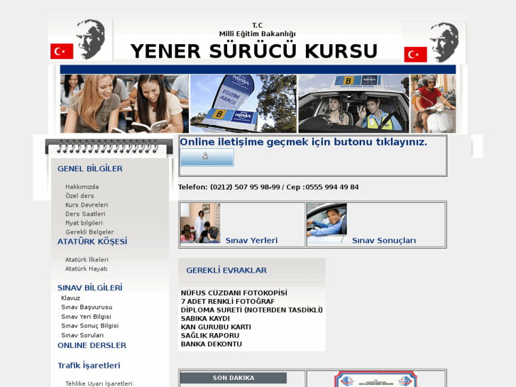 www.yenersurucukursu.com