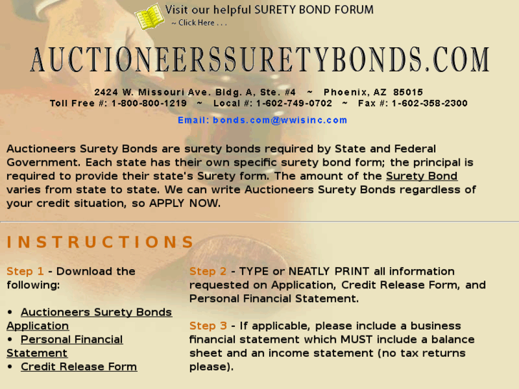 www.auctioneerssuretybonds.com