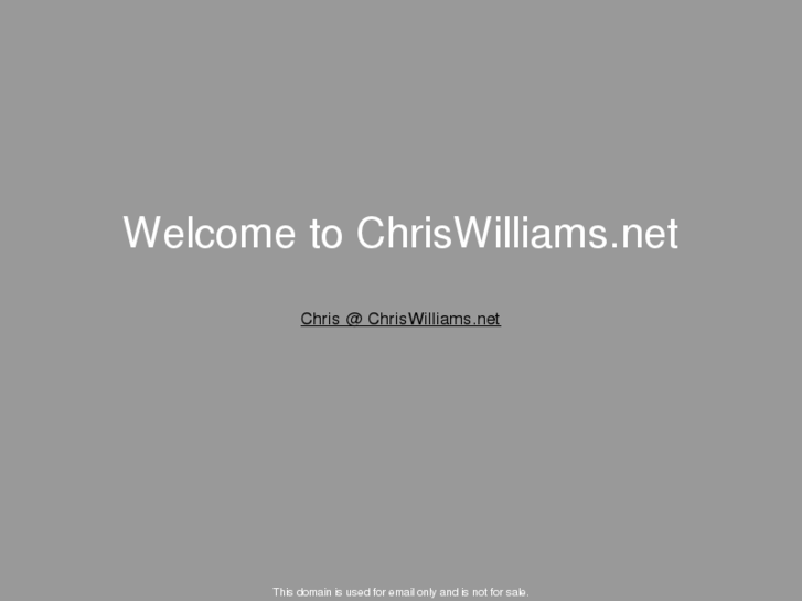 www.chriswilliams.net