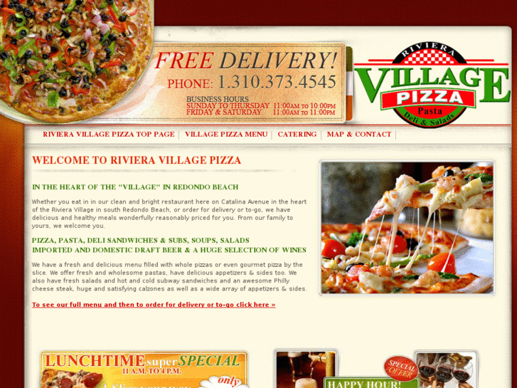 www.rivieravillagepizza.com