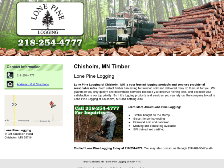 www.lonepineloggingandfirewood.com