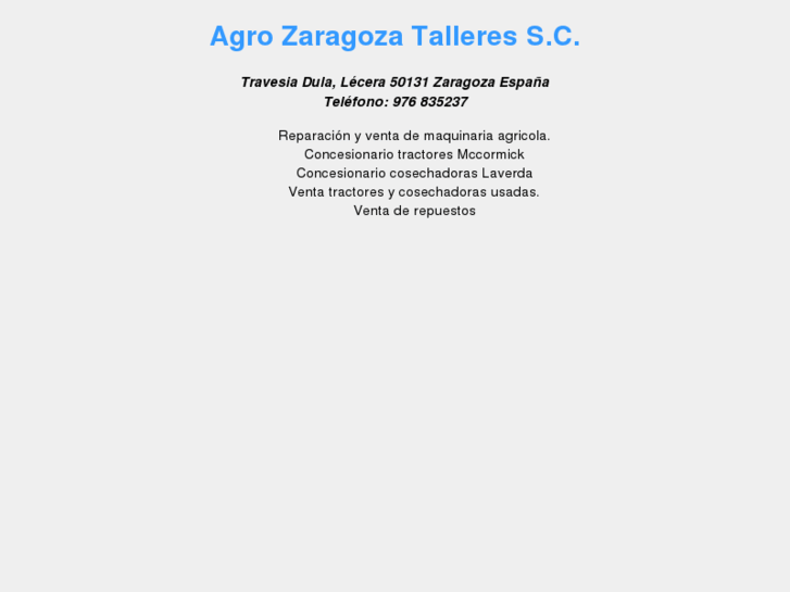 www.agrozaragozatalleressc.es