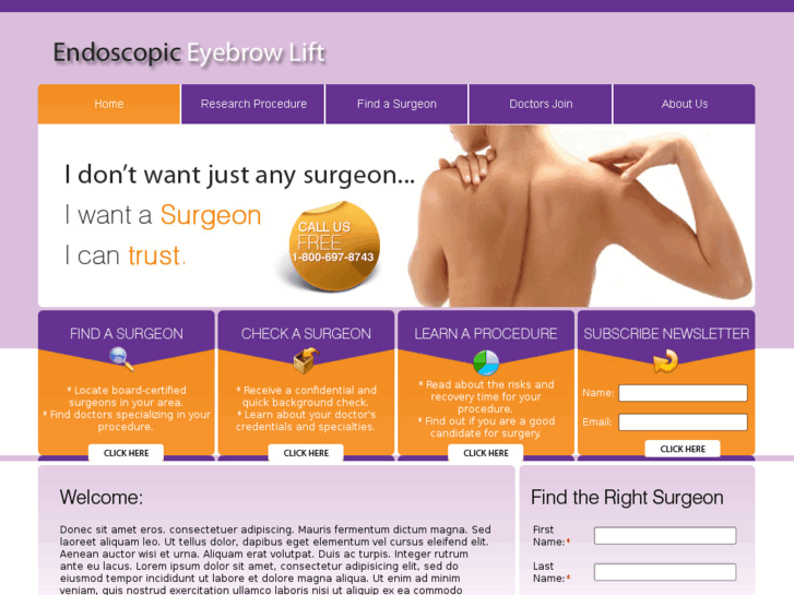 www.endoscopiceyebrowlift.info