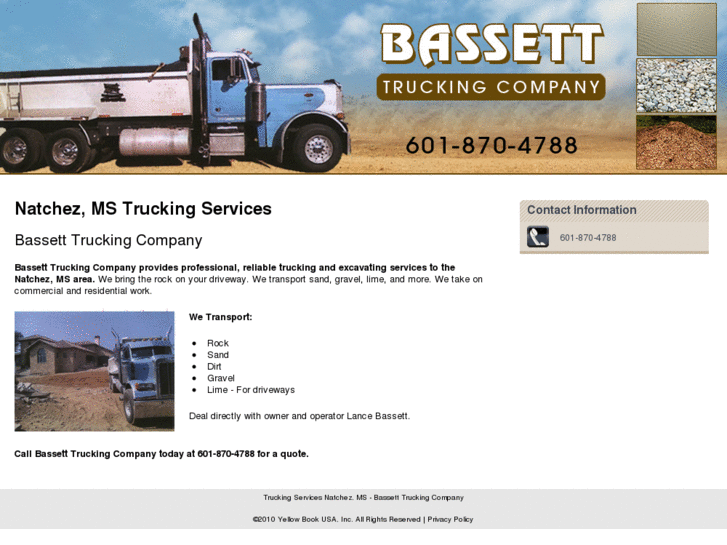 www.lancebassetttrucking.com