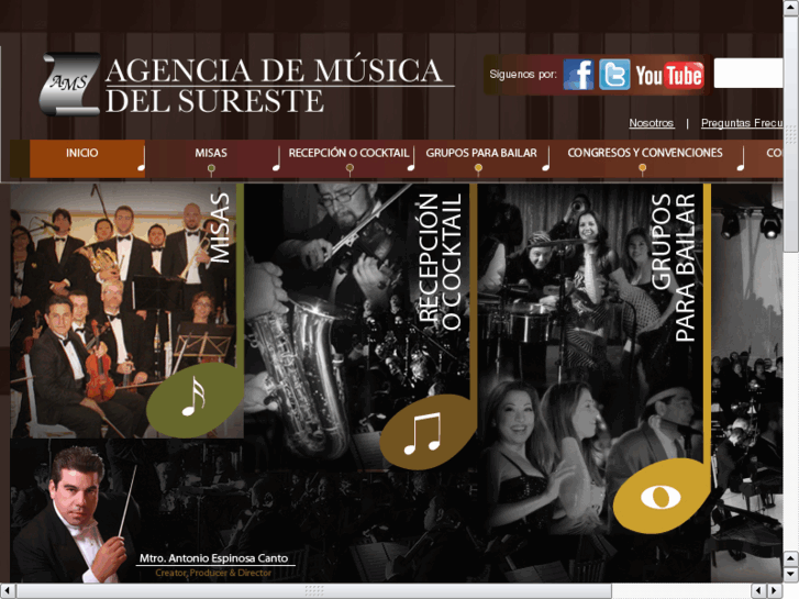 www.agenciademusicadelsureste.com